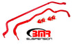 BMR 16-17 6th Gen Camaro Front & Rear Sway Bar Kit w/ Bushings - Red BMR Suspension