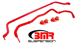 BMR 16-17 6th Gen Camaro Front & Rear Sway Bar Kit w/ Bushings - Red BMR Suspension