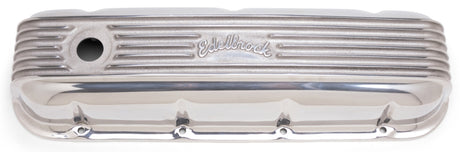 Couvercle de soupape Edelbrock Classic Series Chevrolet 1965 et plus tard 396-502 V8 poli