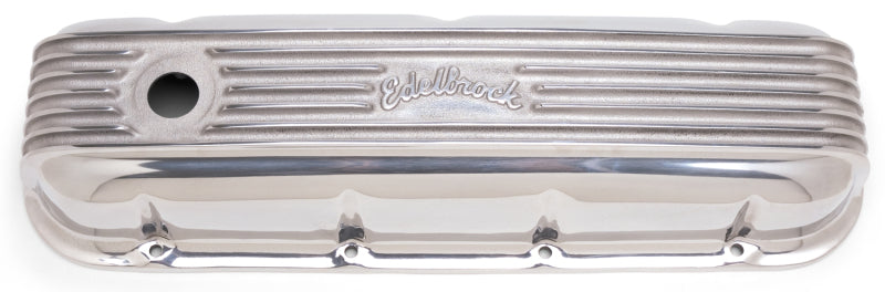 Couvercle de soupape Edelbrock Classic Series Chevrolet 1965 et plus tard 396-502 V8 poli