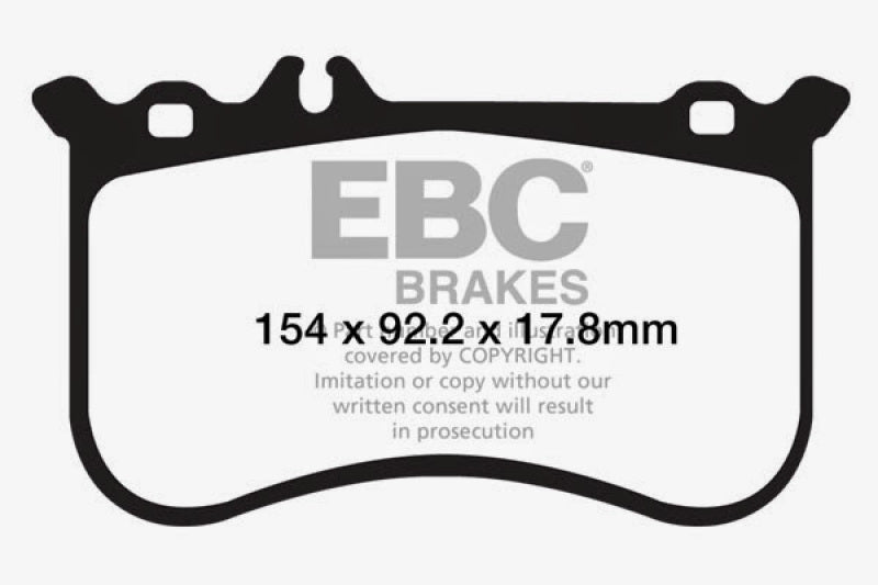 Plaquettes de frein avant Redstuff EBC 10-11 Mercedes-Benz CL550 5.5 AMG Sport Pkg