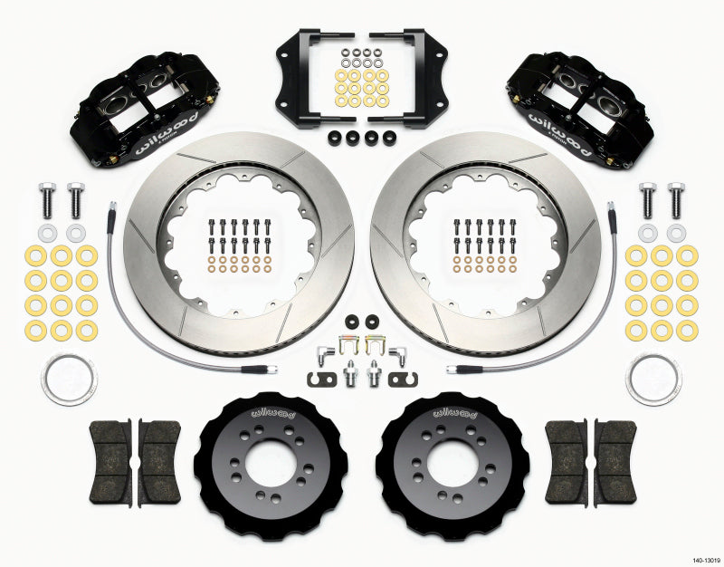 Kit de capot avant Wilwood Narrow Superlite 6R 14,00 pouces 2013-Up Ford Focus ST avec lignes