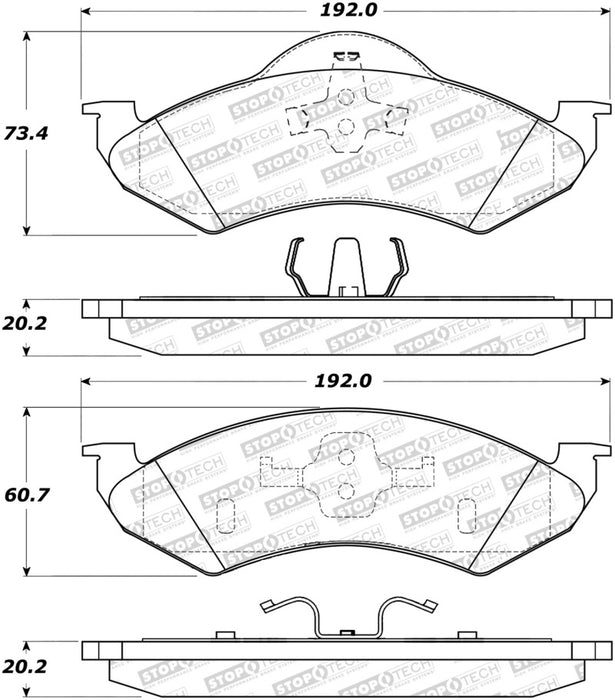 StopTech Street Select Brake Pads