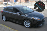 Garde-boue noir Rally Armor 12-19 Ford Focus ST / 16-19 RS avec logo gris