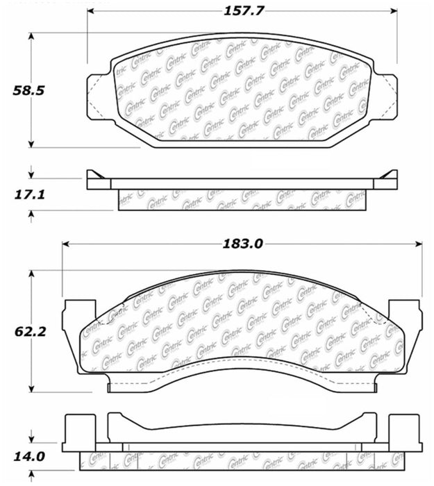 StopTech 73-86 Ford Bronco Plaquettes de frein avant pour camion et SUV