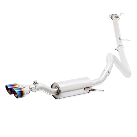 Échappement Cat-Back en acier inoxydable Mishimoto 14-16 Ford Fiesta ST 1,6 L 2,5 pouces avec embouts en titane brûlé