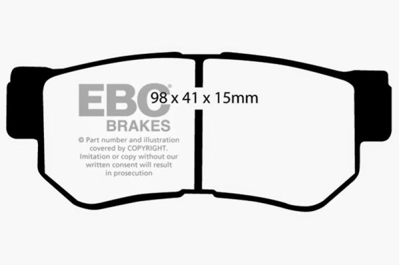 EBC 08-09 Hyundai Azera 3.3 Yellowstuff Rear Brake Pads