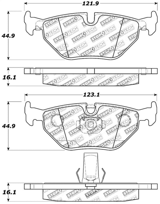 Plaquettes de frein StopTech Performance