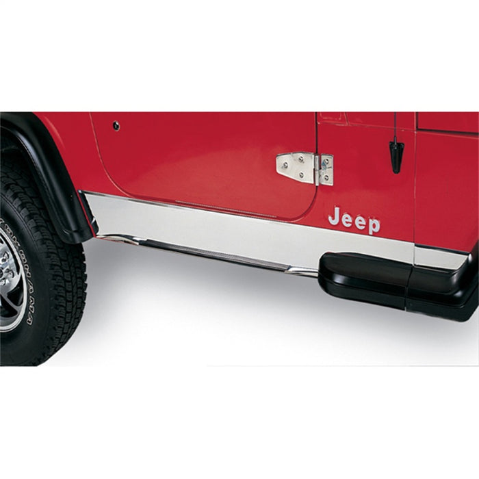 Couvercle de panneau de bas de caisse en acier inoxydable pour Jeep Wrangler YJ 87-95 Rugged Ridge