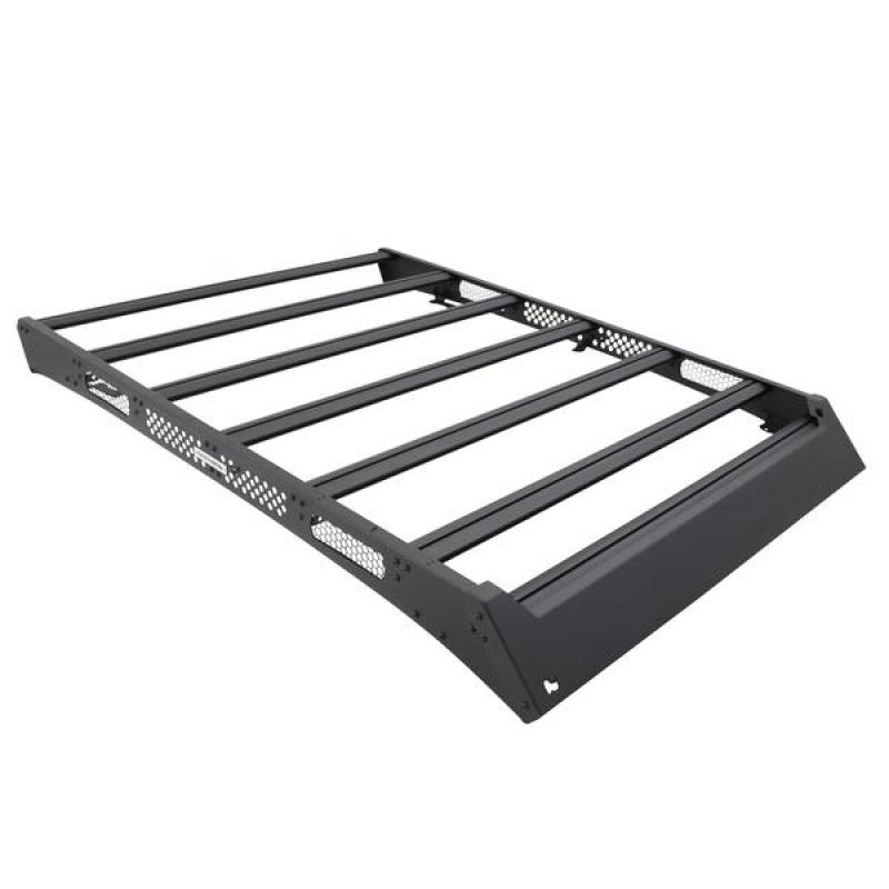 Barres de toit à profil bas Go Rhino 16-23 pour Toyota Tacoma DC Ceros - Tex. Blk