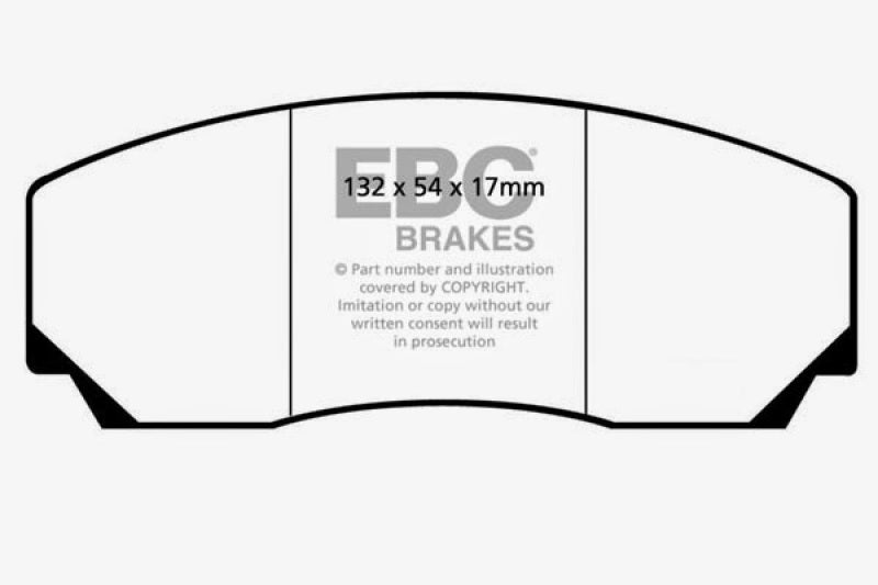 EBC 90-00 Aston Martin Vantage 5.3 (Twin Supercharged)(AP) Yellowstuff Front Brake Pads