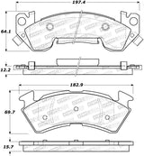 StopTech Street Brake Pads - Rear