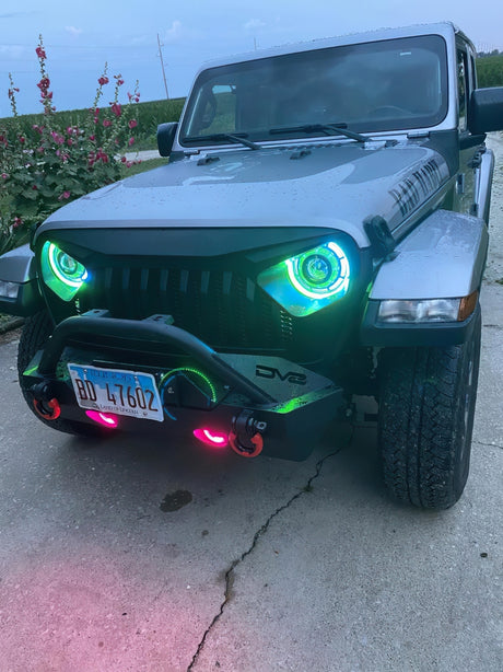 Phares projecteurs Oracle Oculus Bi-LED pour Jeep JL/Gladiator JT - ColorSHIFT 2 VOIR LA GARANTIE