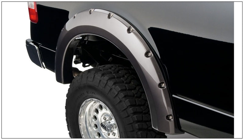 Élargisseurs de benne Bushwacker 04-08 Ford F-150 Styleside Pocket Style 4 pièces 66,0/78,0/96,0 po - Noir