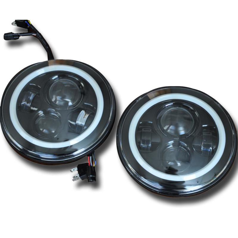 Phares de projecteur à LED DV8 Offroad 07-18 Jeep Wrangler JK