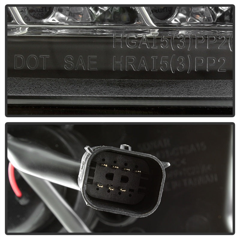 Phares de projecteur Spyder Chevy Tahoe / Suburban 2015-2016 - DRL LED - Noir PRO-YD-CTA15-DRL-BK