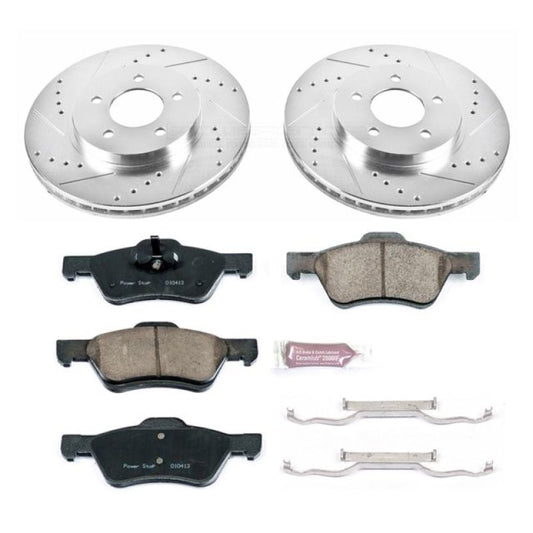 Power Stop 10-12 Ford Escape Front Z23 Evolution Sport Brake Kit