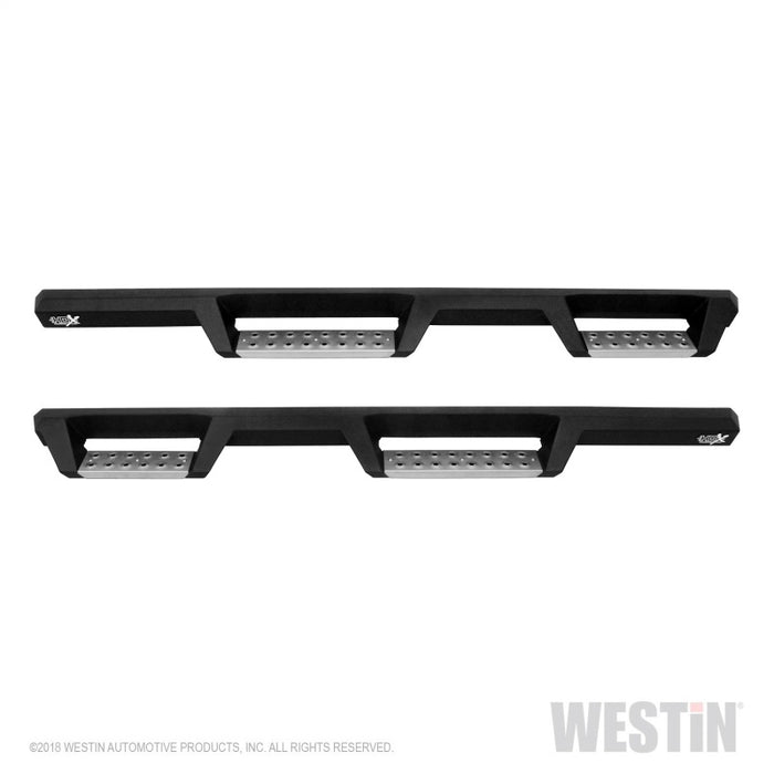 Marchepieds Westin 07-18 Jeep Wrangler JKU 4 portes HDX en acier inoxydable - Tex. Blk