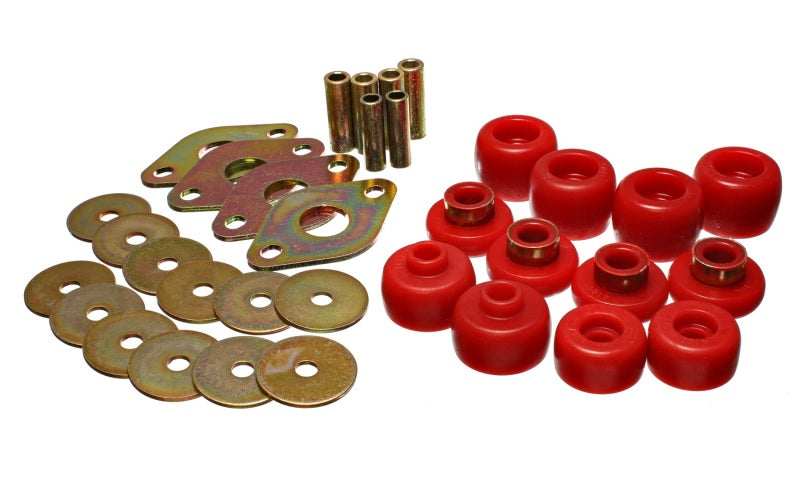 Ensemble de montage de carrosserie rouge pour cabine Toyota T100 93-98 Energy Suspension