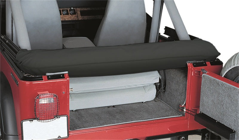 Coffre de rangement à toit souple pour Jeep Wrangler (TJ) Rampage 1997-2006 - Denim noir