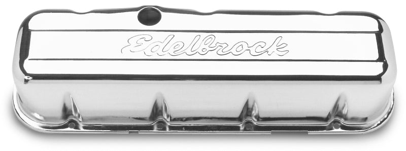 Cache-culbuteurs Edelbrock Signature Series Chevrolet 1965 et plus tard 396-502 V8 Chrome