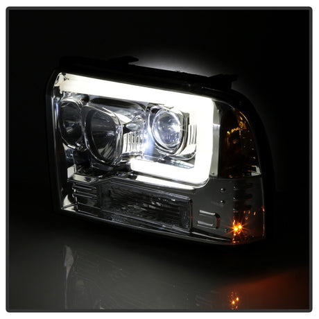 Module LED haute puissance Spyder Platinum Ford F250/350/450 05-07 Projecteur de phares - Chrome (PRO-YD-FS05V2