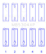 King Engine Bearings Mazda B6/B6-T/ZM/B3/B5 Main Bearing Set - Size STD