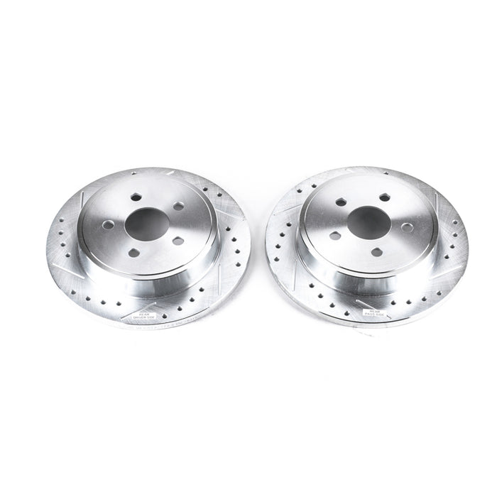 Power Stop 03-07 Chrysler PT Cruiser Rear Evolution Drilled & Slotted Rotors - Pair