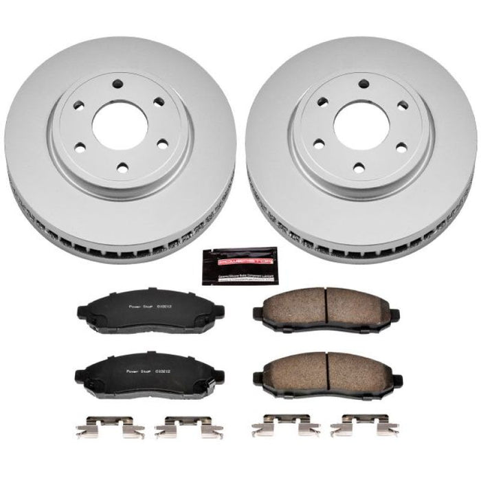 Power Stop 05-18 Nissan Frontier Front Z17 Evolution Geomet Coated Brake Kit