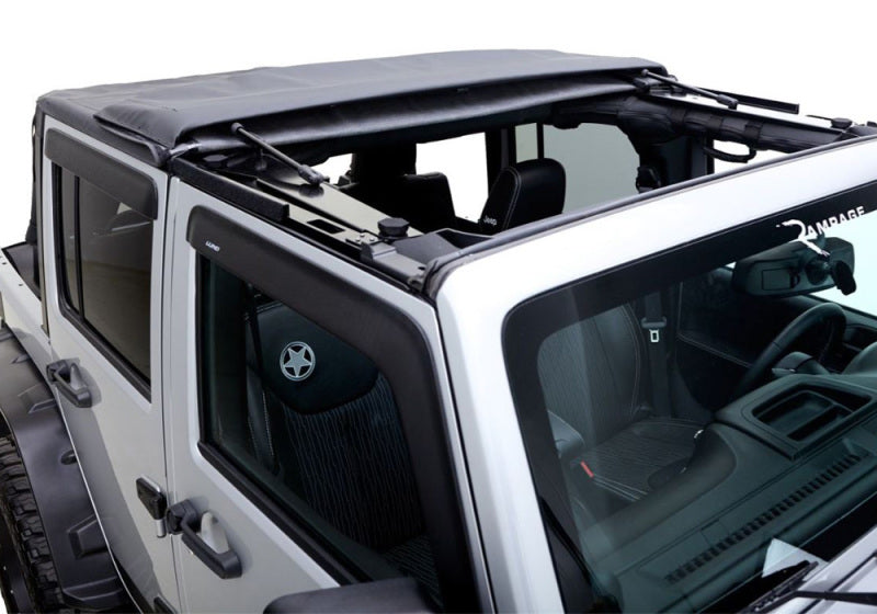 Jeep Wrangler (JK) Trailview Fastback 2007-2018 Rampage - Diamant noir (2 portes)