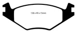 Plaquettes de frein avant EBC 86-93 Volkswagen Cabriolet 1.8 Redstuff