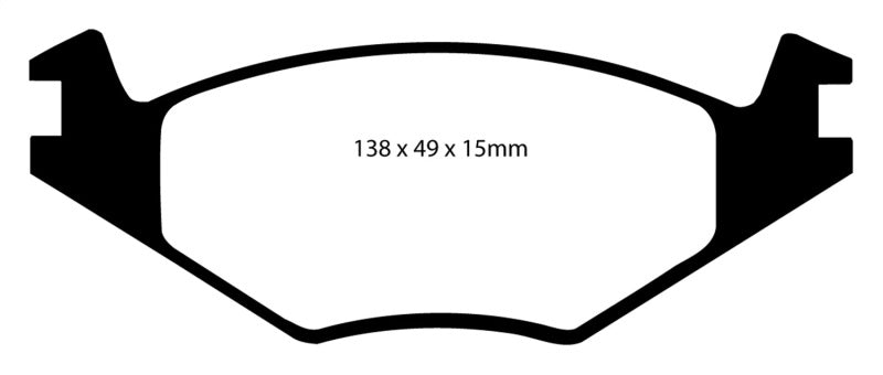 Plaquettes de frein avant EBC 84-95 Volkswagen Golf 1.8 Yellowstuff