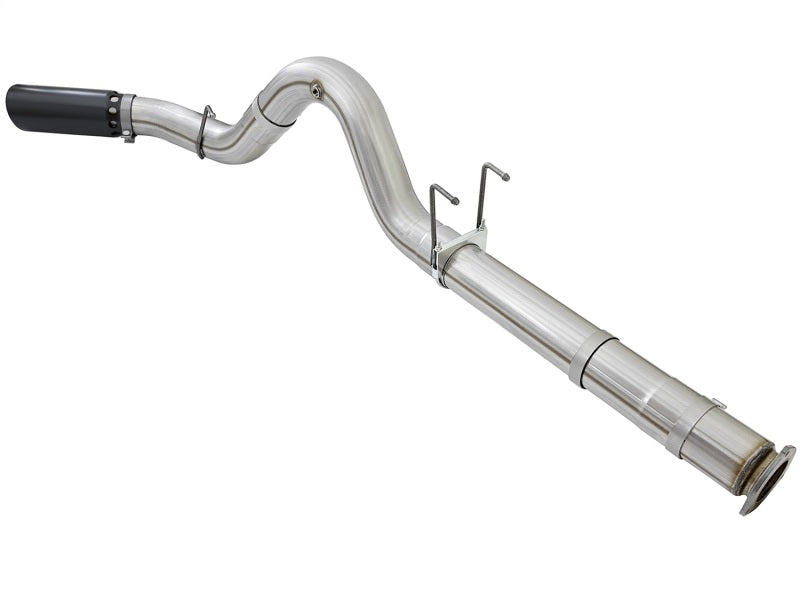 Système d'échappement en acier aluminium aFe ATLAS 5 pouces avec DPF et embout noir pour camions diesel Ford 2017 V8-6,7 L (td)