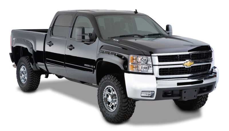 Bushwacker 07-13 Chevy Silverado 1500 Fleetside Pocket Style Flares 4 pièces 69,3 po - Noir