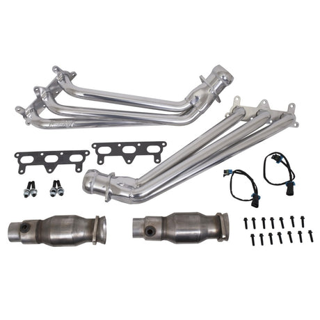 Collecteurs d'échappement à tube long BBK 10-11 Camaro V6 avec convertisseurs - 1-5/8 Silver Ceramic