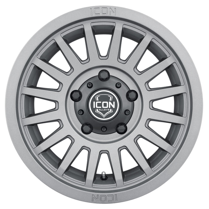 Roue ICON Recon SLX 18x9 6x135 BP 6 mm de déport 5,25 pouces BS 87,1 mm d'alésage de moyeu Charcoal