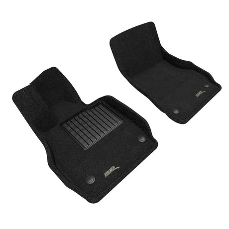 3D MAXpider 20-23 Chevrolet Corvette C8 Elegant R1 Floormat Set - Black 3D MAXpider