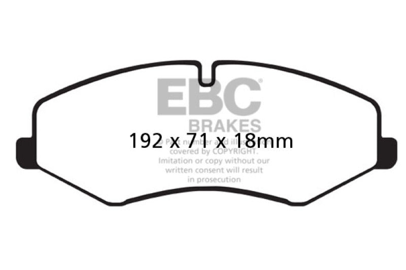 Plaquettes de frein avant extra-robustes EBC 10-14 Land Rover LR4 5