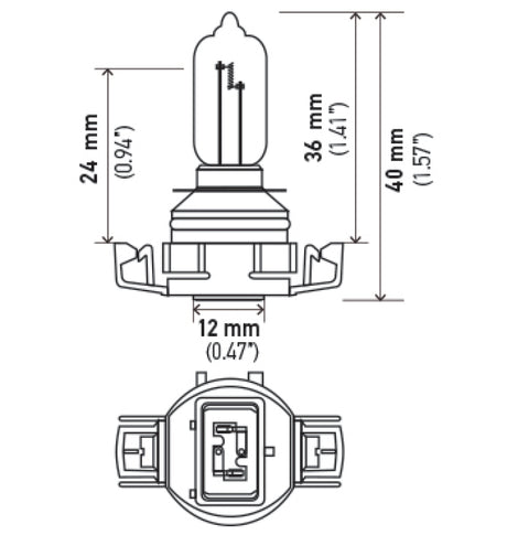 Ampoule Xen jaune pur XY Hella H16/9009 12 V 35 W (paire)