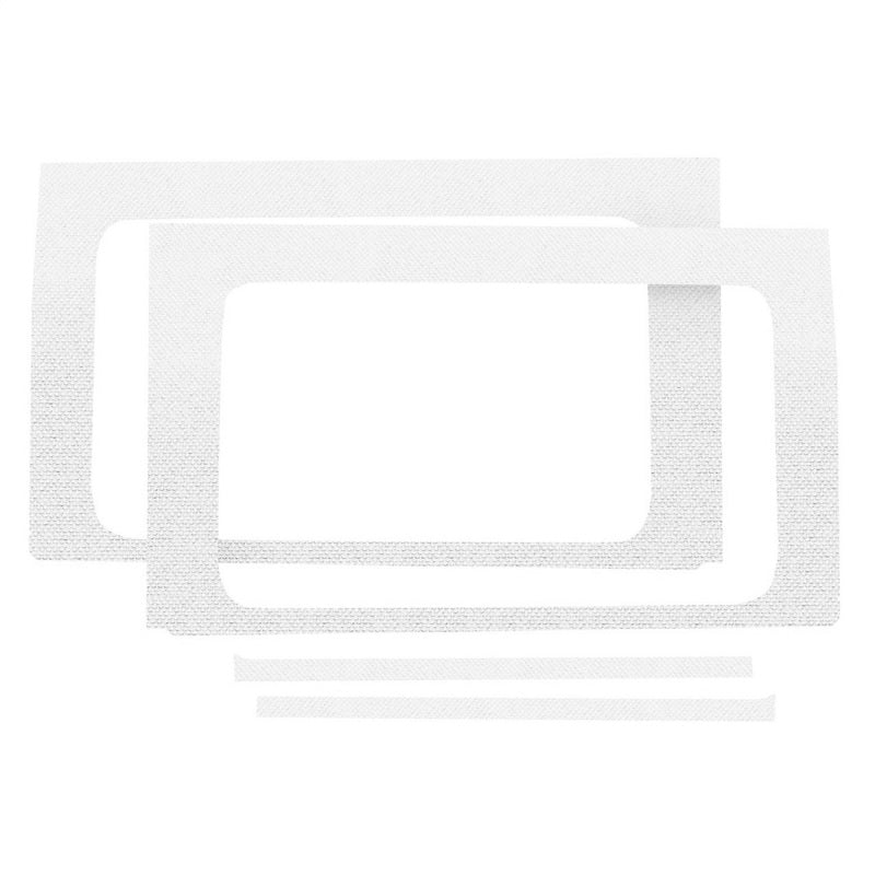 DEI 18-23 Jeep Wrangler JL 4 portes Boom Mat Garniture de lunette arrière - 4 pièces - Blanc