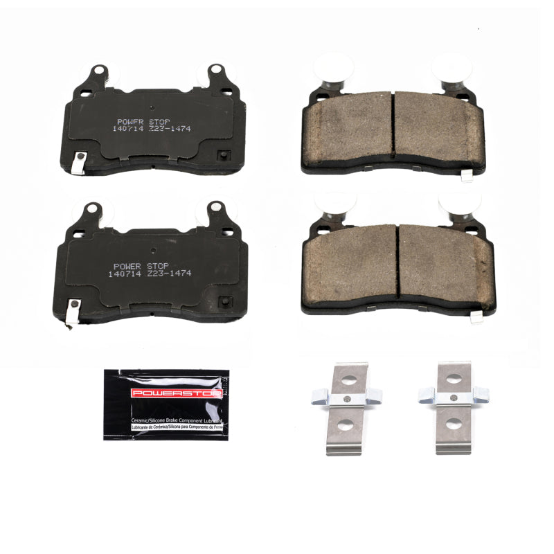 Plaquettes de frein avant Power Stop 16-18 Cadillac CT6 Z23 Evolution Sport avec matériel