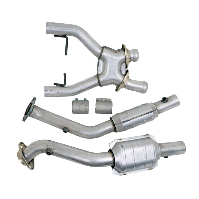 BBK 96-98 Mustang 4.6 Cobra High Flow X Pipe avec convertisseurs catalytiques - 2-1/2