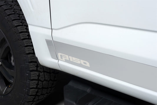 Putco 2021 Ford F-150 Super Crew 6.5ft Short Box Ford Licensed SS Rocker Panels (4.25in Tall 12pcs)