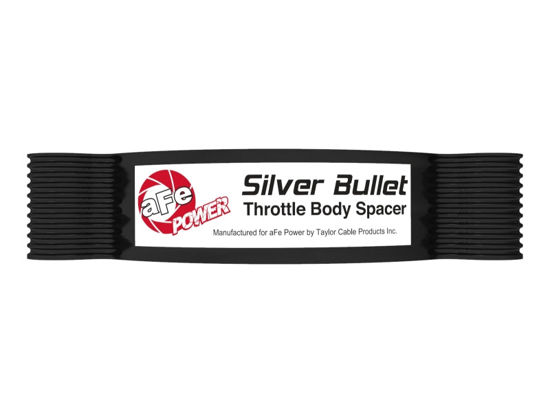 Entretoise de corps de papillon en aluminium aFe 2020 Vette C8 Silver Bullet / Fonctionne uniquement avec l'admission d'usine - Blk