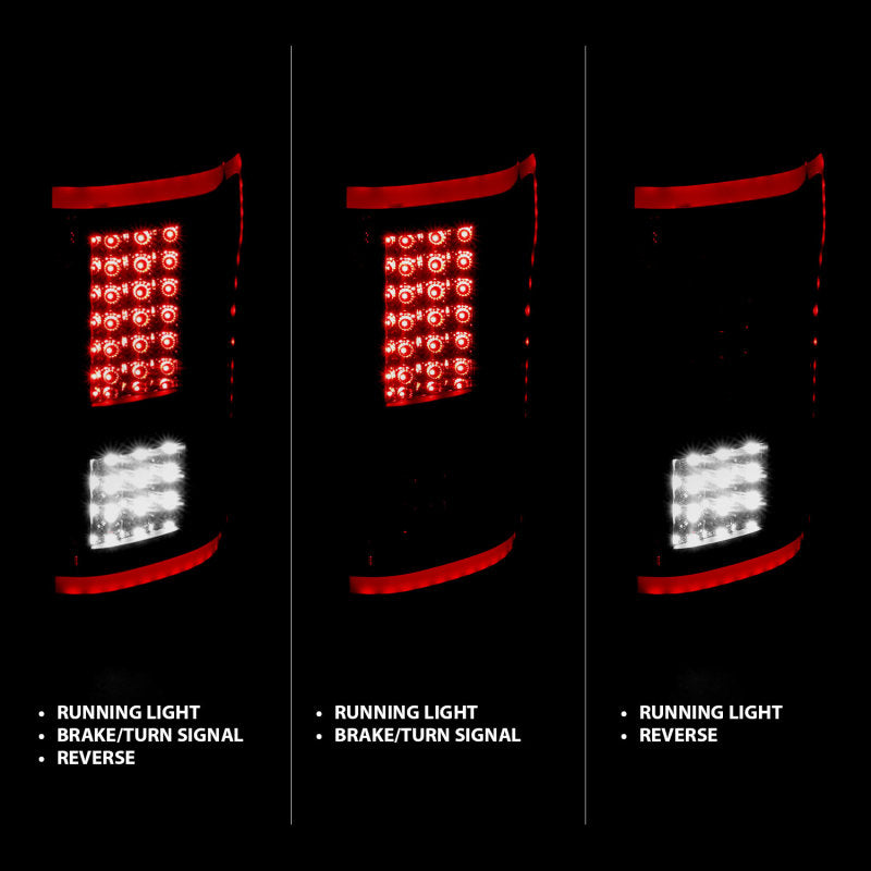 Feux arrière à LED ANZO 15-17 Ford F-150 - Fumé