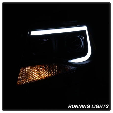 Phares de projecteur halogènes uniquement xTune Chevy Colorado 15-17 - Noir fumé PRO-JH-CCO04-LBDRL-BSM