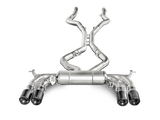 Arrière de catalyseur Akrapovic Evolution Line 15-17 BMW X5M (F85) (titane) avec embouts en carbone