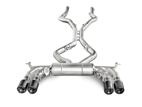 Arrière de catalyseur Akrapovic Evolution Line 15-17 BMW X5M (F85) (titane) avec embouts en carbone