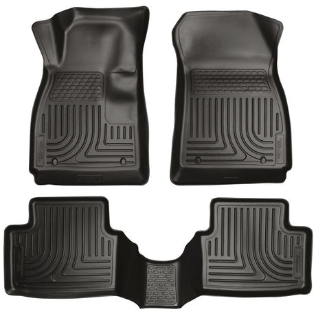 Revêtement de sol avant et 2e siège noir Husky Liners 14 pour Mazda 6 Touring/Grand Touring/Sport Weatherbeater