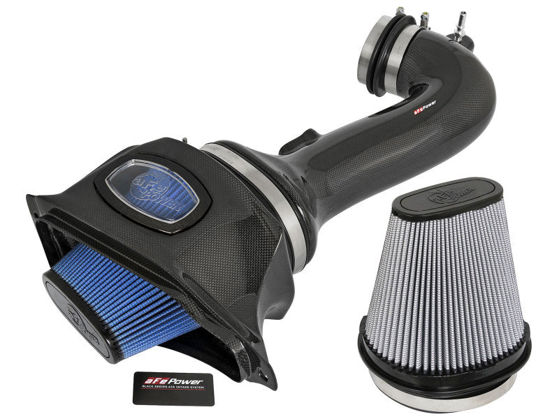 Système d'admission d'air froid en fibre de carbone aFe Momentum PDS/P5R 15-16 Chevrolet Corvette Z06 V8-6.2L